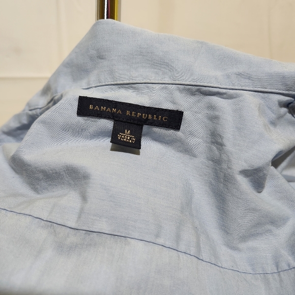 Banana Republic Retro Bowling Short Sleeve Button Up Shirt Men's Size Medium - Picture 2 of 11